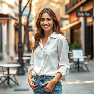 9while9.com | Casual dragen van een blouse in broek: zo doe je dat