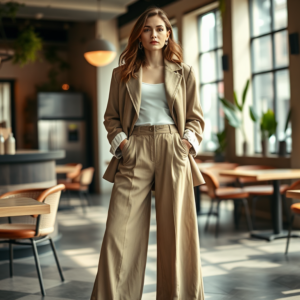 9while9.com | Wijde broeken en jassen: de beste outfitcombinaties