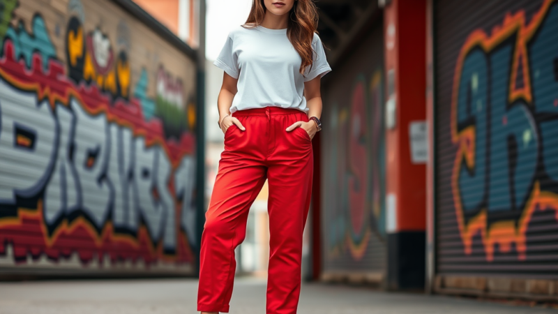 9while9.com | Sportieve outfits met een rode broek: Hoe combineer je? 9while9.com | Sportieve outfits met een rode broek: Hoe combineer je?