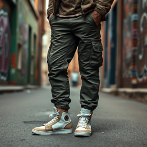 9while9.com | Hoe typerende sneakers de cargobroek stijlvol maken